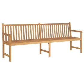 Banco de jardín de madera maciza de teca 228 cm de vidaXL, Bancos de jardín - Ref: Foro24-316624, Precio: 341,09 €, Descuento: %