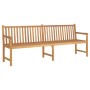 Banco de jardín de madera maciza de teca 228 cm de vidaXL, Bancos de jardín - Ref: Foro24-316624, Precio: 353,80 €, Descuento: %