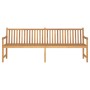 Banco de jardín de madera maciza de teca 228 cm de vidaXL, Bancos de jardín - Ref: Foro24-316624, Precio: 353,80 €, Descuento: %