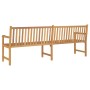 Banco de jardín de madera maciza de teca 228 cm de vidaXL, Bancos de jardín - Ref: Foro24-316624, Precio: 353,80 €, Descuento: %