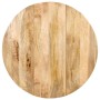 Mesa de comedor redonda de madera maciza de mango 110x76 cm de vidaXL, Mesas de cocina y de comedor - Ref: Foro24-321699, Pre...