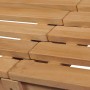 Banco de jardín de madera maciza de teca 228 cm de vidaXL, Bancos de jardín - Ref: Foro24-316624, Precio: 353,80 €, Descuento: %