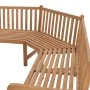 Banco de esquina de jardín madera maciza teca 185x185x90 cm de vidaXL, Bancos de jardín - Ref: Foro24-316625, Precio: 506,47 ...