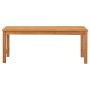 Banco de jardín de madera maciza de teca 114 cm de vidaXL, Bancos de jardín - Ref: Foro24-316626, Precio: 147,02 €, Descuento: %