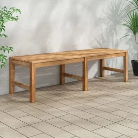 Banco de jardín de madera maciza de teca 150 cm de vidaXL, Bancos de jardín - Ref: Foro24-316627, Precio: 167,46 €, Descuento: %
