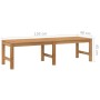 Banco de jardín de madera maciza de teca 150 cm de vidaXL, Bancos de jardín - Ref: Foro24-316627, Precio: 171,86 €, Descuento: %