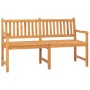 Banco de jardín 3 plazas con mesa madera maciza de teca 150 cm de vidaXL, Bancos de jardín - Ref: Foro24-316631, Precio: 370,...