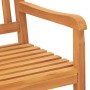 Banco de jardín 3 plazas con mesa madera maciza de teca 150 cm de vidaXL, Bancos de jardín - Ref: Foro24-316631, Precio: 370,...