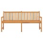 Banco de jardín de madera maciza de teca 180 cm de vidaXL, Bancos de jardín - Ref: Foro24-316632, Precio: 300,87 €, Descuento: %