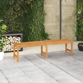 Banco de jardín de madera maciza de teca 180 cm de vidaXL, Bancos de jardín - Ref: Foro24-316633, Precio: 192,79 €, Descuento: %