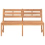 Banco de jardín de madera maciza de teca 150 cm de vidaXL, Bancos de jardín - Ref: Foro24-316635, Precio: 201,13 €, Descuento: %