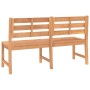 Banco de jardín de madera maciza de teca 150 cm de vidaXL, Bancos de jardín - Ref: Foro24-316635, Precio: 201,13 €, Descuento: %