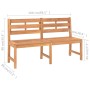 Banco de jardín de madera maciza de teca 150 cm de vidaXL, Bancos de jardín - Ref: Foro24-316635, Precio: 201,13 €, Descuento: %