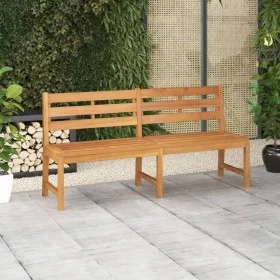 Banco de jardín de madera maciza de teca 180 cm de vidaXL, Bancos de jardín - Ref: Foro24-316636, Precio: 323,20 €, Descuento: %