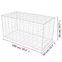 Gabionenwandkorb aus verzinktem Stahl 100x50x50 cm von vidaXL, Zaunpaneele - Ref: Foro24-142549, Preis: 41,71 €, Rabatt: %