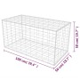 Cesta de muro de gaviones acero galvanizado 100x50x50 cm de vidaXL, Paneles de vallas - Ref: Foro24-142549, Precio: 43,85 €, ...