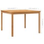 Mesa de comedor de jardín madera maciza de teca 110x110x77 cm de vidaXL, Mesas de jardín - Ref: Foro24-316637, Precio: 256,24...