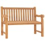 Banco de jardín de madera maciza de teca 114 cm de vidaXL, Bancos de jardín - Ref: Foro24-316638, Precio: 333,97 €, Descuento: %