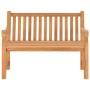 Banco de jardín de madera maciza de teca 114 cm de vidaXL, Bancos de jardín - Ref: Foro24-316638, Precio: 333,97 €, Descuento: %