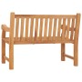 Banco de jardín de madera maciza de teca 114 cm de vidaXL, Bancos de jardín - Ref: Foro24-316638, Precio: 333,97 €, Descuento: %