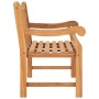 Banco de jardín de madera maciza de teca 114 cm de vidaXL, Bancos de jardín - Ref: Foro24-316638, Precio: 333,97 €, Descuento: %