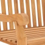 Banco de jardín de madera maciza de teca 114 cm de vidaXL, Bancos de jardín - Ref: Foro24-316638, Precio: 333,97 €, Descuento: %