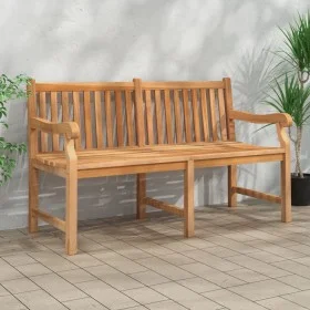 Solid teak wood garden bench 150 cm by vidaXL, garden benches - Ref: Foro24-316639, Price: 306,41 €, Discount: %