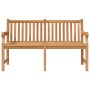 Banco de jardín de madera maciza de teca 150 cm de vidaXL, Bancos de jardín - Ref: Foro24-316639, Precio: 310,23 €, Descuento: %