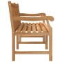 Banco de jardín de madera maciza de teca 150 cm de vidaXL, Bancos de jardín - Ref: Foro24-316639, Precio: 310,23 €, Descuento: %