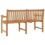 Banco de jardín de madera maciza de teca 150 cm de vidaXL, Bancos de jardín - Ref: Foro24-316639, Precio: 310,23 €, Descuento: %