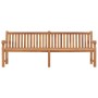 Banco de jardín de madera maciza de teca 228 cm de vidaXL, Bancos de jardín - Ref: Foro24-316640, Precio: 526,06 €, Descuento: %
