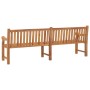 Banco de jardín de madera maciza de teca 228 cm de vidaXL, Bancos de jardín - Ref: Foro24-316640, Precio: 526,06 €, Descuento: %