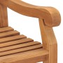 Banco de jardín de madera maciza de teca 228 cm de vidaXL, Bancos de jardín - Ref: Foro24-316640, Precio: 526,06 €, Descuento: %