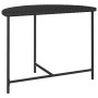Mesa de jardín de ratán sintético negra 100x50x75 cm de vidaXL, Mesas de jardín - Ref: Foro24-316652, Precio: 67,29 €, Descue...
