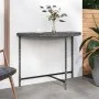 Mesa de jardín de ratán sintético gris 100x50x75 cm de vidaXL, Mesas de jardín - Ref: Foro24-316653, Precio: 54,20 €, Descuen...