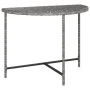Mesa de jardín de ratán sintético gris 100x50x75 cm de vidaXL, Mesas de jardín - Ref: Foro24-316653, Precio: 54,20 €, Descuen...