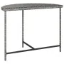 Mesa de jardín de ratán sintético gris 100x50x75 cm de vidaXL, Mesas de jardín - Ref: Foro24-316653, Precio: 54,20 €, Descuen...