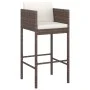 Taburetes de cocina con cojines 2 uds ratán sintético marrón von vidaXL, Gartenstühle - Ref: Foro24-316656, Preis: 119,45 €, ...