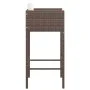 Taburetes de cocina con cojines 2 uds ratán sintético marrón von vidaXL, Gartenstühle - Ref: Foro24-316656, Preis: 119,45 €, ...