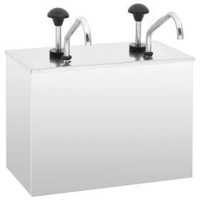 Dispensador de salsa de acero inoxidable 2 x 3,5 L de vidaXL, Dispensadores de condimentos - Ref: Foro24-51233, Precio: 252,8...