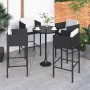 Taburetes de cocina con cojines 4 uds ratán sintético negro de vidaXL, Sillas de jardín - Ref: Foro24-316660, Precio: 224,75 ...
