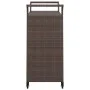 Bar cart with drawer brown synthetic rattan 100x45x97 cm by vidaXL, Kitchen and dining carts - Ref: Foro24-316662, Price: 177...