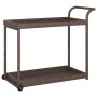 Carrito de bar ratán sintético marrón 100x45x83 cm de vidaXL, Carros de cocina y comedor - Ref: Foro24-316665, Precio: 96,26 ...