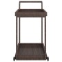 Carrito de bar ratán sintético marrón 100x45x83 cm de vidaXL, Carros de cocina y comedor - Ref: Foro24-316665, Precio: 96,26 ...