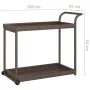 Carrito de bar ratán sintético marrón 100x45x83 cm de vidaXL, Carros de cocina y comedor - Ref: Foro24-316665, Precio: 95,09 ...