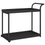 Black synthetic rattan bar cart 100x45x83 cm by vidaXL, Kitchen and dining carts - Ref: Foro24-316666, Price: 93,80 €, Discou...