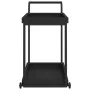 Black synthetic rattan bar cart 100x45x83 cm by vidaXL, Kitchen and dining carts - Ref: Foro24-316666, Price: 93,80 €, Discou...