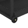 Black synthetic rattan bar cart 100x45x83 cm by vidaXL, Kitchen and dining carts - Ref: Foro24-316666, Price: 93,80 €, Discou...