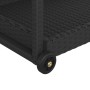 Carrito de bar ratán sintético negro 100x45x83 cm de vidaXL, Carros de cocina y comedor - Ref: Foro24-316666, Precio: 94,97 €...