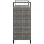 Bar cart with gray synthetic rattan drawer 100x45x97 cm by vidaXL, Kitchen and dining carts - Ref: Foro24-316664, Price: 173,...